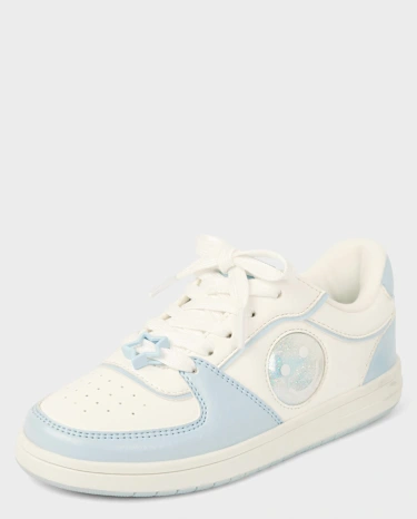 Girls Shakey Happy Face Low Top Sneakers