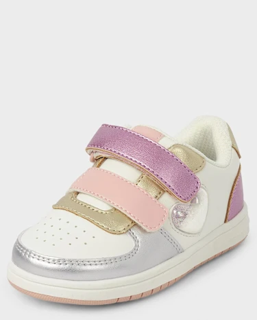 Toddler Girls Shakey Heart Low Top Sneakers