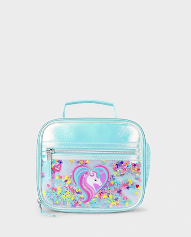 Girls Crackle Shakey Unicorn Backpack 2-Piece Set