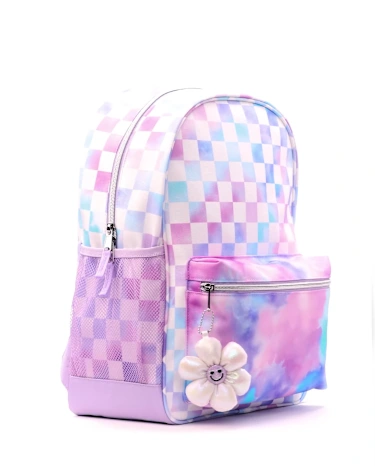 Girls Checkered Backpack 2-Piece Set