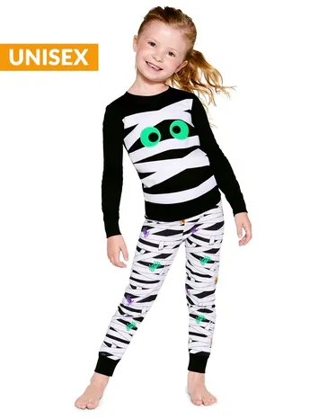 Kids Mummy Cotton 2-Piece Pajamas - Gymmies - view 1