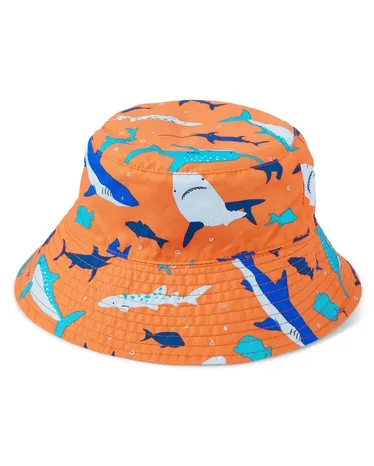 Boys Reversible Shark Bucket Hat - Splish-Splash - view 1