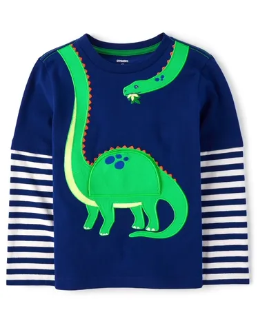 Haut superposé à motif dinosaure pour garçon - Dino Friends - lbl_product_image_view_1