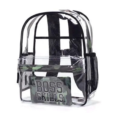 Boys Boss Skills Clear Backpack