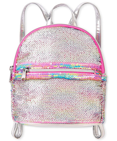 flip sequin mini backpack purse girls Girls Rainbow Flip Sequin Mini Backpack - MULTI