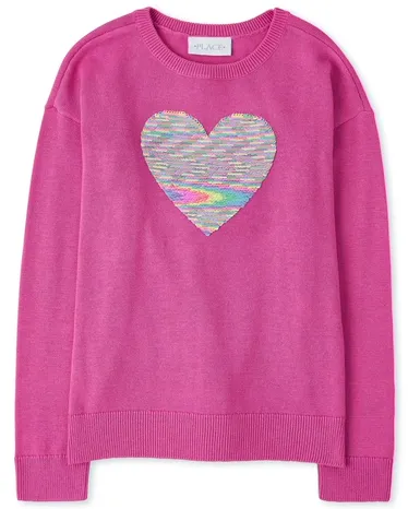 Pull à paillettes pour fille