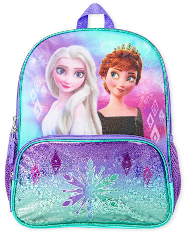 Personalised Kids Backpack - Any Name! Frozen Theme Girls School Bag (33x31x8cm)