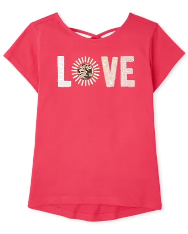 Girls Graphic Cross Back Top