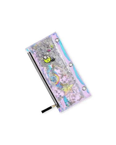 Girls Holographic Shakey Doodle Pencil Case