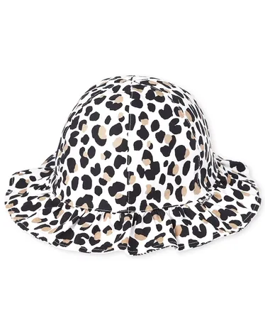 Chapeau bob réversible à volants pour bébé fille