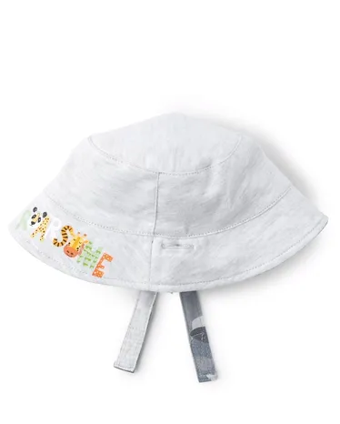 Gorro de pescador reversible de camuflaje para bebé niño