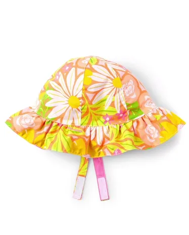 Bebé niñas Gorro de pescador con volante y estampado