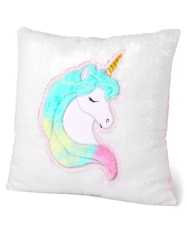 Girls Flip Sequin Unicorn Pillow