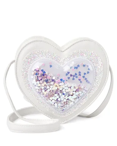 Girls Shakey Heart Crossbody Bag