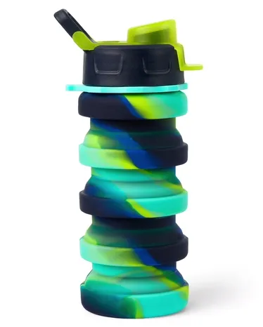 Boys Tie Dye Collapsible Water Bottle