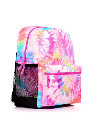 accessory innovations little & big kids tie-dye backpack Sequin Tie Dye Set for Girls, 16 inch, 6 Pieces water bottle holders and plenty of storage Tie Dye Backpacks for Kids: