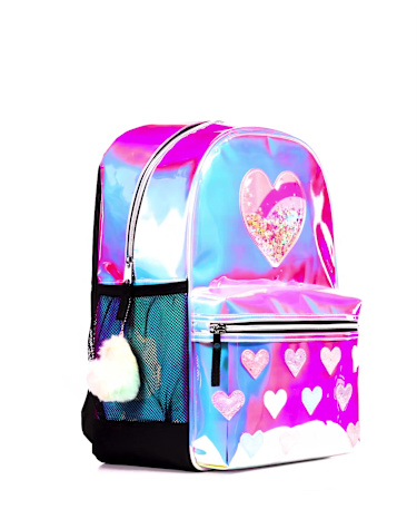 Girls Holographic Heart Backpack MULTI The Children's Place