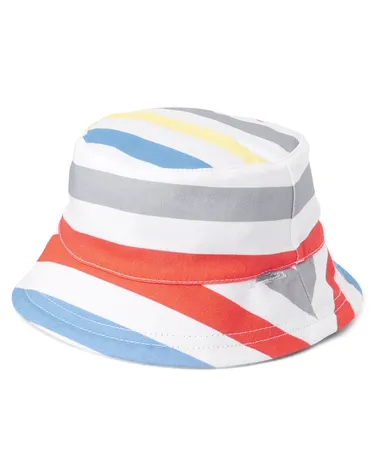 Baby Boys Striped Reversible Bucket Hat