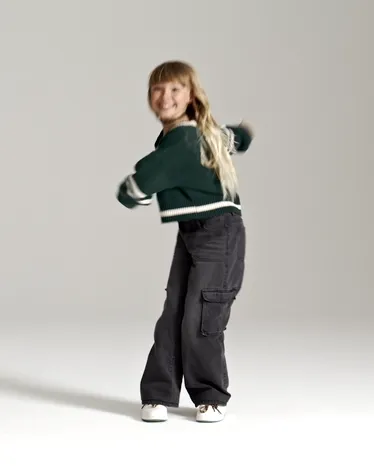 Kids Baggy Cargo Jeans