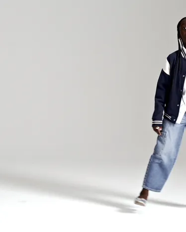 Girls Utility Barrel Jeans