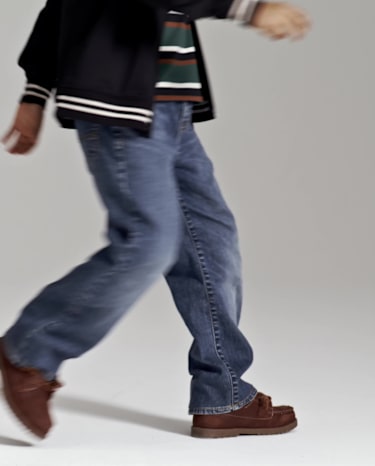 Urban Classics Jeans 90's Per Ragazzo: Pantaloni Larghi In Cotone, Vita Bassa, Colore Blu Lavato, Taglia 30